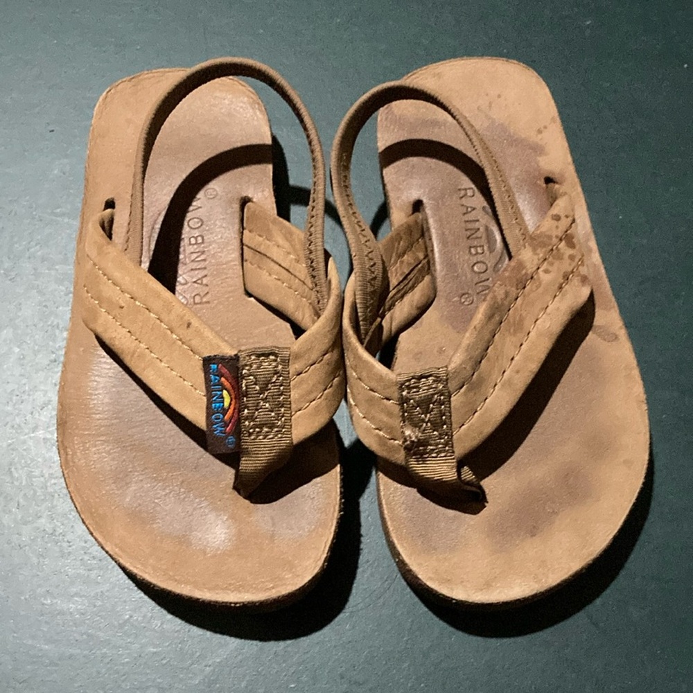 Rainbow Kids Tan Sandals